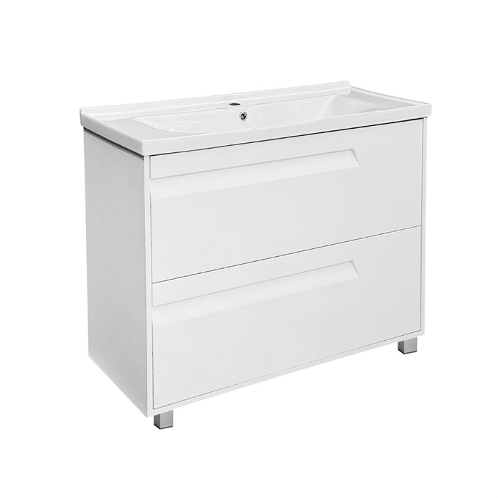 Тумба напольная Azario Элегия 100/2H с раковиной Монте Нео 100 CS00106427 CS00106427