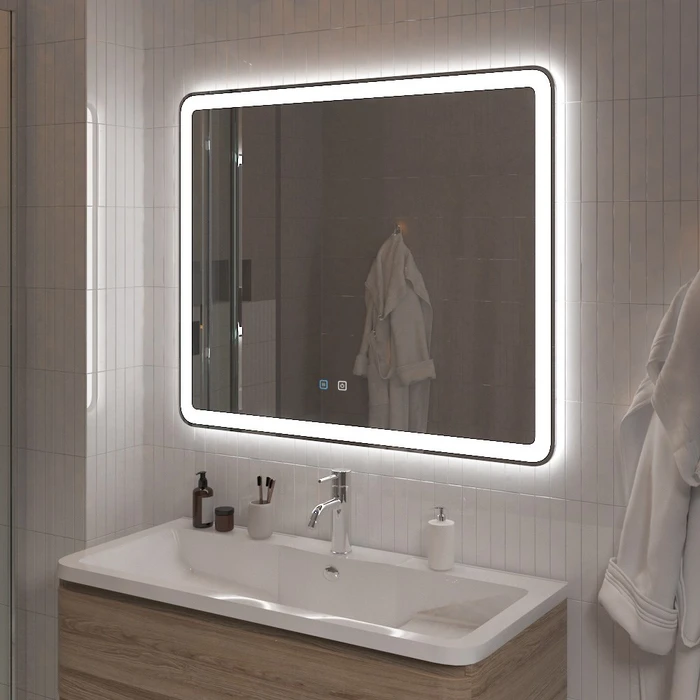 Зеркало BelBagno SPC-MAR-1000-800-LED-TCH-SND SPC-MAR-1000-800-LED-TCH-SND, MARINO