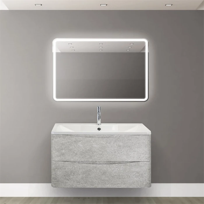 Зеркало BelBagno SPC-MAR-900-600-LED-BTN SPC-MAR-900-600-LED-BTN, MARINO