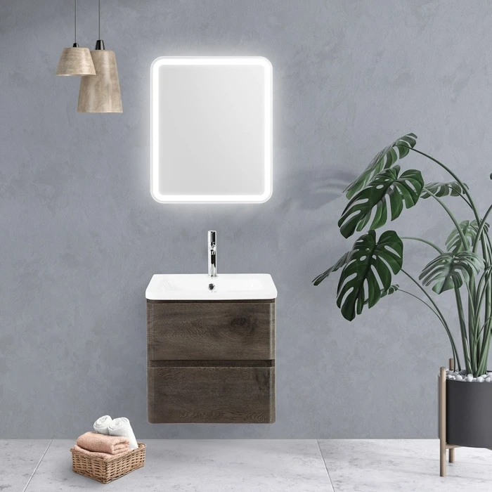 Зеркало BelBagno SPC-MAR-500-600-LED-BTN SPC-MAR-500-600-LED-BTN, MARINO