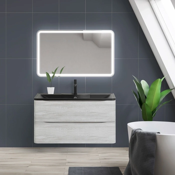 Зеркало BelBagno SPC-MAR-1000-600-LED-BTN SPC-MAR-1000-600-LED-BTN, MARINO