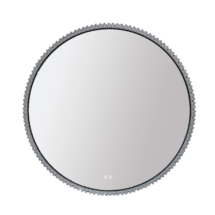 Лайвли - Зеркало круглое 800х55 c LED диммером, подогревом, сенсорный выключатель, матовый серый 2700k-4000k-6500k (25Вт) АZ-LED012025 АZ-LED012025