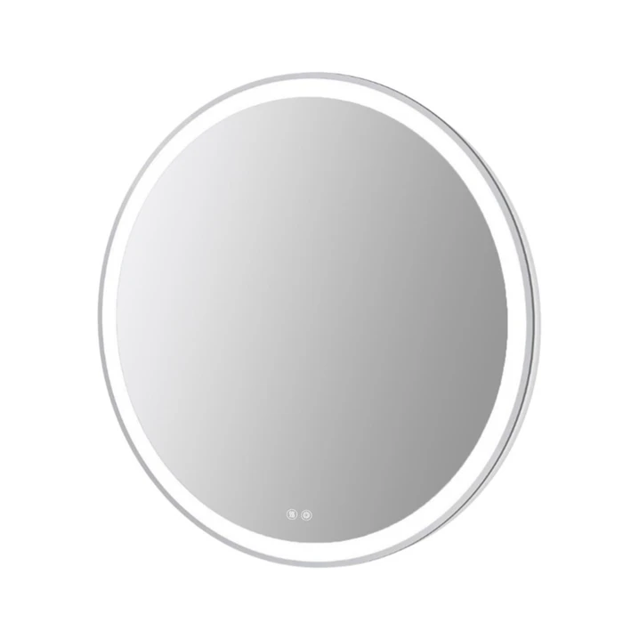 Юлия - Зеркало круглое 800х30 c LED диммером, подогревом, сенсорный выключатель, глянцевый хром 2700k-4000k-6500k (23Вт) АZ-LED013025 АZ-LED013025