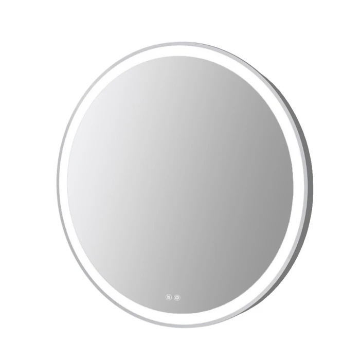 Юлия - Зеркало круглое 800х30 c LED диммером, подогревом, сенсорный выключатель, матовый серый 2700k-4000k-6500k (23Вт) АZ-LED013225 АZ-LED013225
