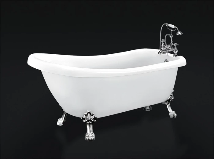 Акриловая ванна BelBagno BB20-1700 с ножками и сливом-переливом 422237132