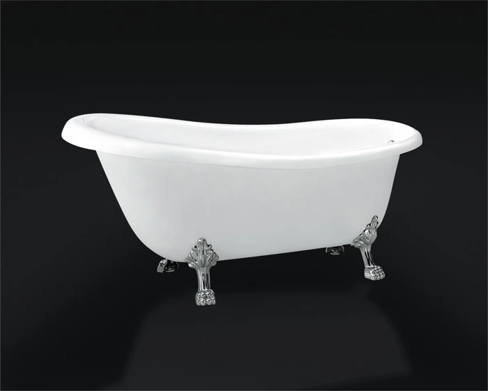 Акриловая ванна BelBagno BB04 с ножками и сливом-переливом 01409967737