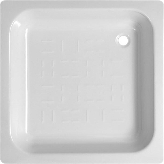 UNIVERSAL SG Душевой поддон стальной CF80, рифленый, 80x80х14 см., BLB CF8012001 - фото 42483