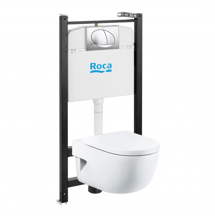 MERIDIAN COMPACT Комплект 4 в 1 (инсталляции+подв. унитаз+сиденье с механизмом Soft-Closing+смывн 7893104110 - фото 43376