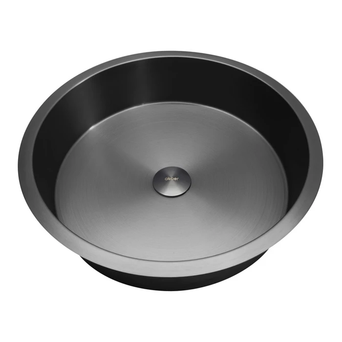 Раковина встраиваемая снизу ABBER Wasser Kreis AF2409GM оружейная сталь AF2409GM