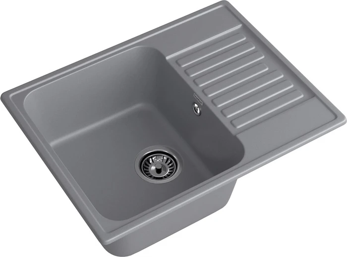 GranFest QUARZ (ECO-13) Мойка чаша+кр 620*480 (темно-серый) 13 темно-серый
