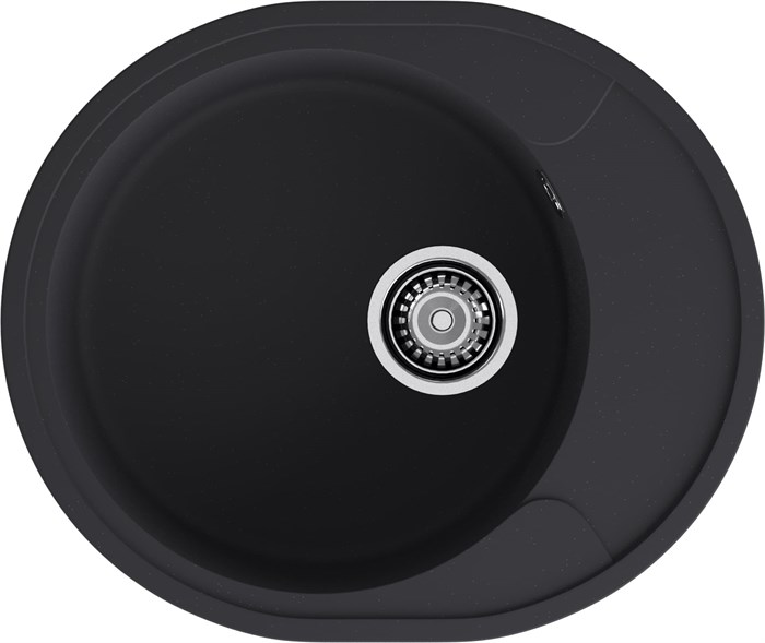 GRANFEST Мойка URBAN 857L  1-чаша+крыло 570*480мм черный арт.GF-UR- 857L черный - фото 43627