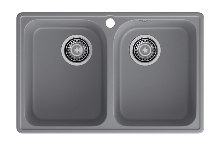 GranFest QUARZ (ECO-15) Мойка 2 чаши 740*480 (темно-серый) 15 темно-серый - фото 43698