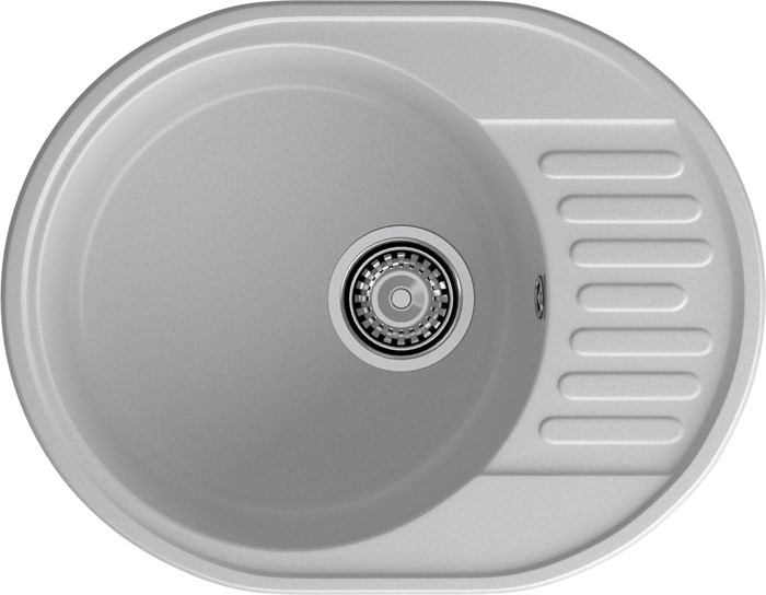 GranFest QUARZ (ECO-58) Мойка чаша+кр 620*480 (серый) 58 серый - фото 43772