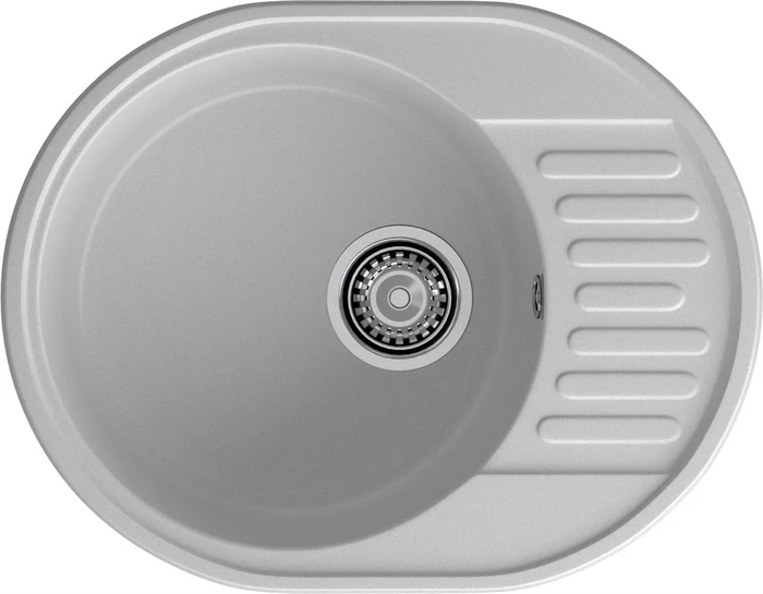 GranFest QUARZ (ECO-58) Мойка чаша+кр 620*480 (серый) 58 серый