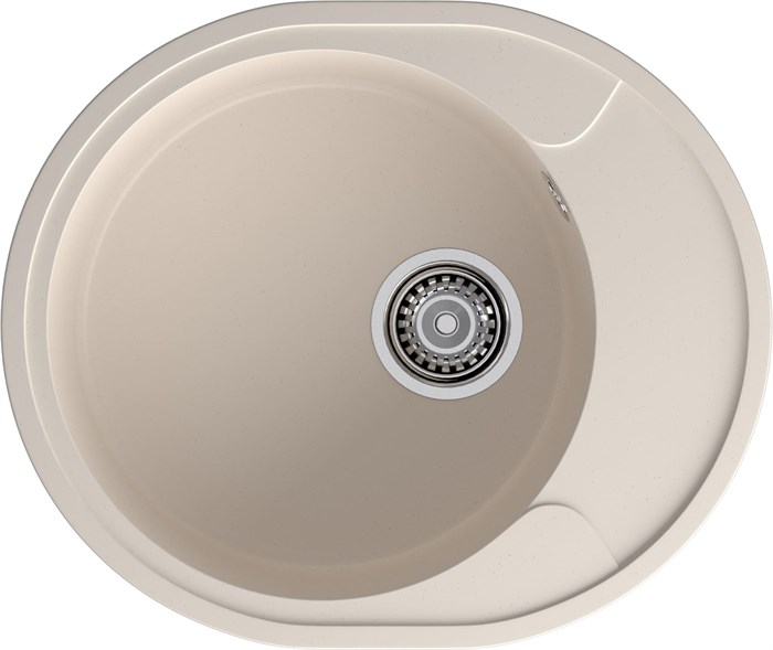 GRANFEST Мойка QUARZ 857L  1-чаша+крыло 570*480мм белый арт.GF-UR- 857L белый - фото 43789