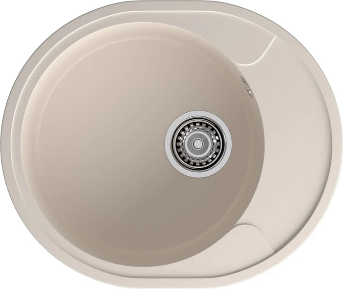 GRANFEST Мойка QUARZ 857L 1-чаша+крыло 570*480мм белый арт.GF-UR- 857L белый