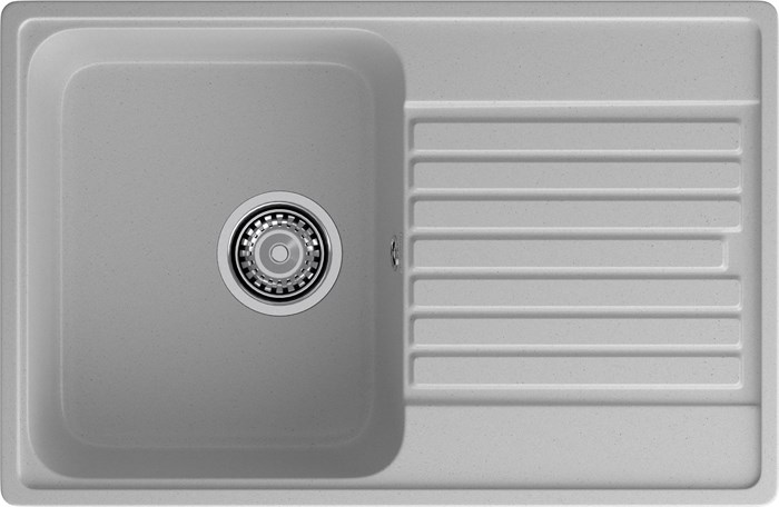 GranFest QUARZ (ECO-78) Мойка чаша+кр 740*480 (серый) 78 серый - фото 43815