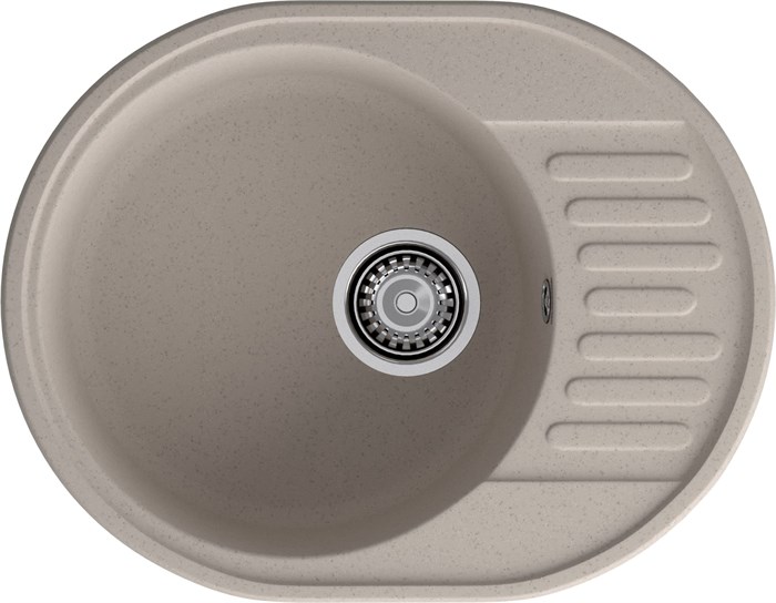 GranFest QUARZ (ECO-58) Мойка чаша+кр 620*480 (песок) 58 песочный - фото 43872