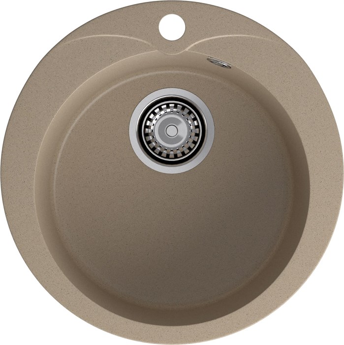 GRANFEST Мойка композит RONDO GF-R--480  D=480 мм  песочный  арт.GF- R-480 песочный - фото 43931
