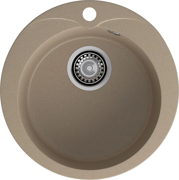 GRANFEST Мойка композит RONDO GF-R--480 D=480 мм песочный арт.GF- R-480 песочный