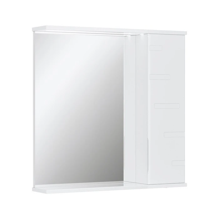Зеркало-шкаф Joli 70, с LED подсветкой, правый, белый, VOLNA zsJOLI70.R-01
