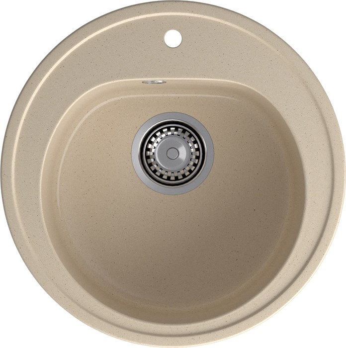 GRANFEST Мойка композит RONDO GF-R--510  D=510мм, кашемир R-510 кашемир - фото 43959