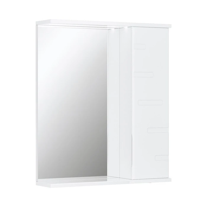 Зеркало-шкаф Joli 60, с LED подсветкой, правый, белый, VOLNA zsJOLI60.R-01
