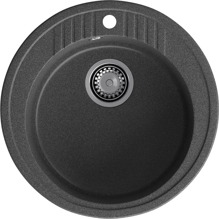 GRANFEST Мойка композит RONDO GF-R--520   D=520 мм графит арт.GF- R-520 графит - фото 44039