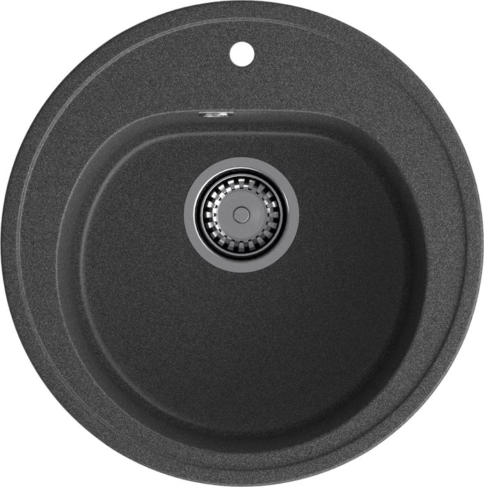 GRANFEST Мойка композит RONDO GF-R--510  D=510мм графит арт.GF- R-510 графит - фото 44044