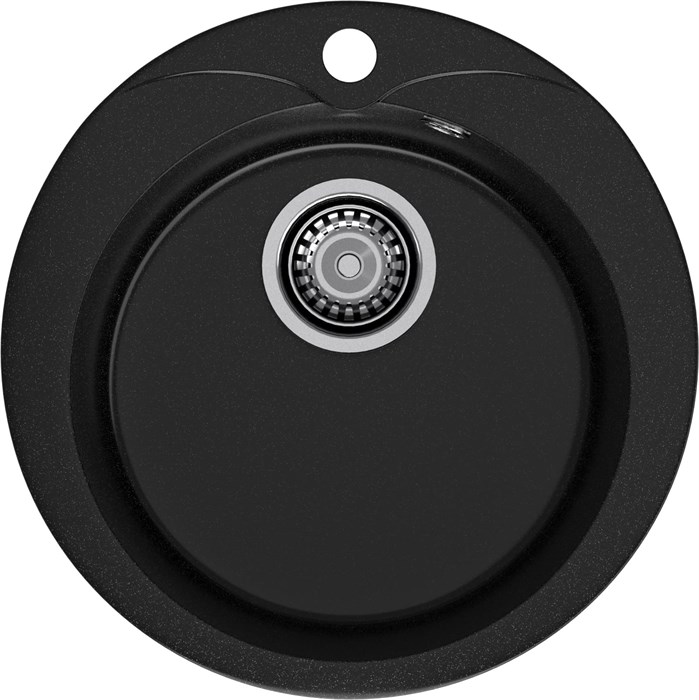 GRANFEST Мойка композит RONDO GF-R--480  D=480 мм  черный  арт.GF- R-480 черный - фото 44335