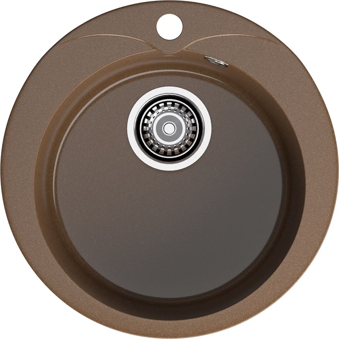 GRANFEST Мойка композит RONDO GF-R--480  D=480 мм  терракот  арт.GF- R-480 терракот - фото 44340