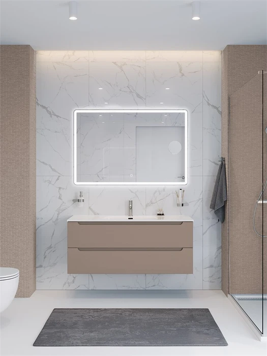 Тумба с раковиной подвесная BelBagno ЭТНА (ETNA) 120 Бежевый Матовый, раковина BB1200ETL BB1200ETL;ETNA-1200-2C-SO-CO