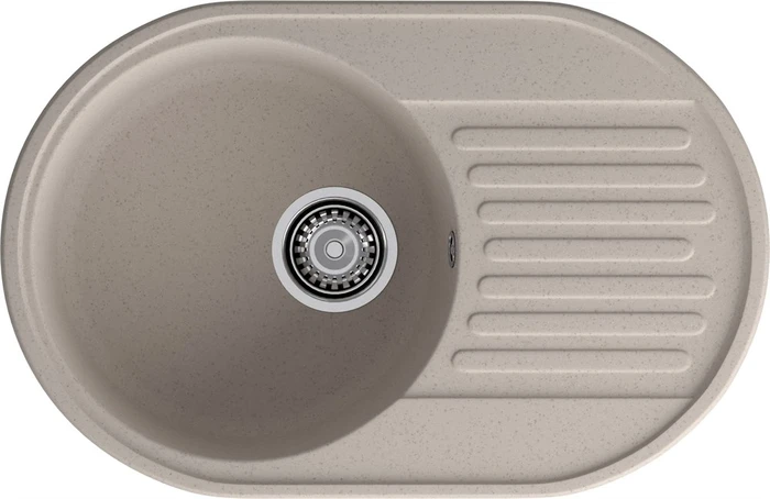 GranFest QUARZ (ECO-18) Мойка чаша+кр 740*480 (песок) 18 песочный