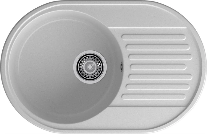 GranFest QUARZ (ECO-18) Мойка чаша+кр 740*480 (серый) 18 серый