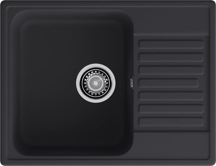GranFest QUARZ (ECO-13) Мойка чаша+кр 620*480 (черный) 13 черный - фото 44537
