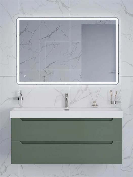Тумба с раковиной подвесная BelBagno ЭТНА (ETNA) 120 Еловый Матовый, раковина BB-8078-120 BB-8078-120;ETNA-1200-2C-SO-VO