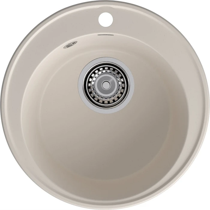 GranFest QUARZ (ECO-08) Мойка чаша D=480мм (белый) 08 белый