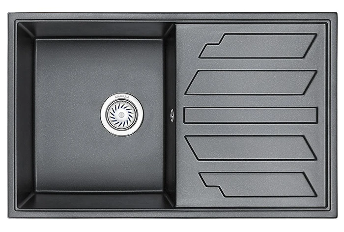 Кухонная мойка GRANULA (8002, ШВАРЦ) 8002, ШВАРЦ