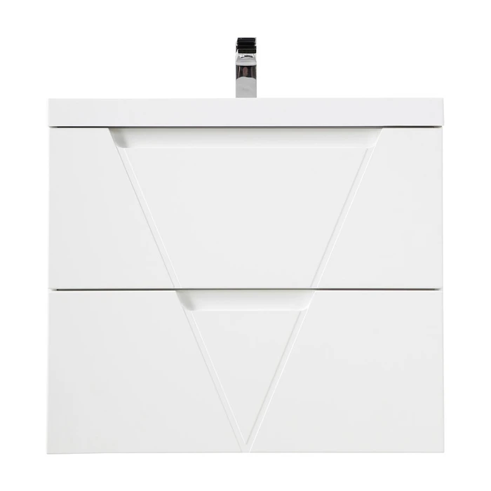 Тумба с раковиной подвесная BelBagno ПОБЕДА (VITTORIA) 70 Bianco Opaco, раковина белая VITTORIA-700-2C-SO-BO-P;BB700/450-LV-MR-AST