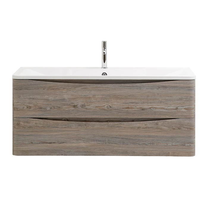 Тумба с раковиной подвесная BelBagno ИСТОЧНИК (ACQUA) 120 Pino Scania, раковина белая ACQUA-1200-2C-SO-PS;BB1200/455-LV-MR-ALR