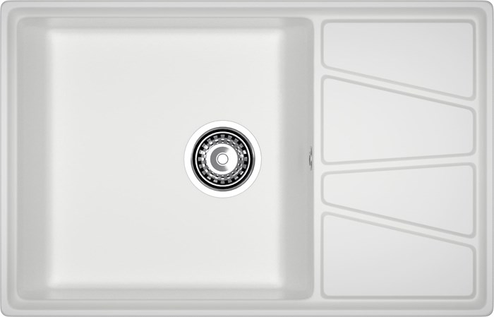 GRANFEST Мойка композит VERTEX, GF-V-780L, чаш+кр 780*500, иней V-780L иней - фото 44914