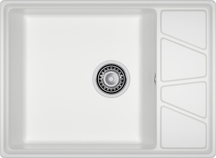 GRANFEST Мойка композит VERTEX, GF-V-680L, чаш+кр 680*500, иней V-680L иней - фото 44929