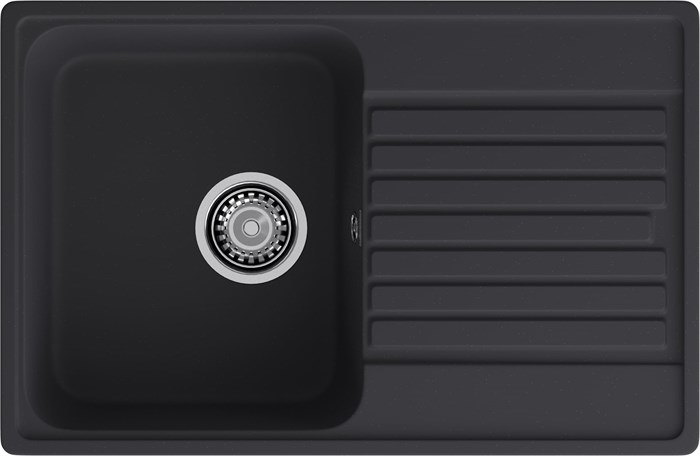 GranFest QUARZ (ECO-78) Мойка чаша+кр 740*480 (черный) 78 черный - фото 44939