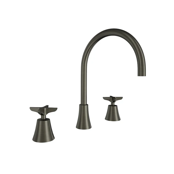 Смеситель для раковины на 3 отверстия ADAGIO 914202GR графит 914202GR