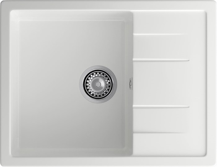 GRANFEST Мойка композит QUADRO GF-Q--650L чаша с крылом  650*500мм  иней  арт.GF- Q-650L иней - фото 45096