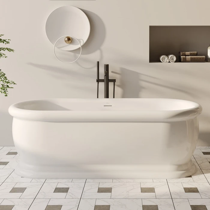 Акриловая ванна ABBER AB9515 белая AB9515