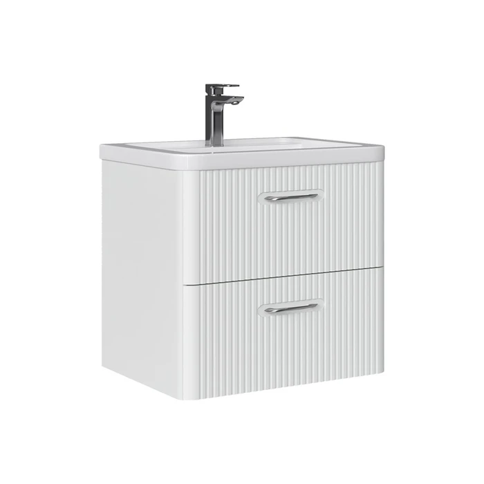 Тумба Свон/Swan 60, подвесная, 2 ящ., бланж (под раковину 9898-60), VOLNA tpSWAN60.2Y-43
