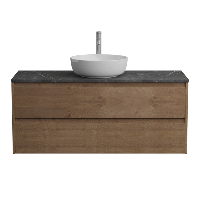 Тумба со столешницей подвесная BelBagno СТРУКТУРА (KRAFT) 120 Rovere Tabacco KRAFT-1200-2C-SO-RT;KEP-120-MNO