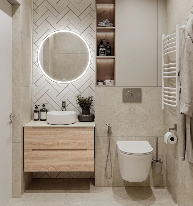 Тумба со столешницей подвесная BelBagno ЭТНА (ETNA) 80 Rovere Bianco ETNA-800-2C-SO-WO-P;KEP-80-MCO