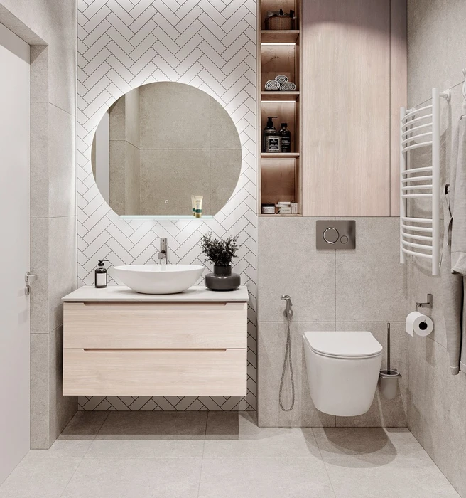 Тумба со столешницей подвесная BelBagno ЭТНА (ETNA) 100 Rovere Grigio ETNA-1000-2C-SO-RG-P;KEP-100-MCO